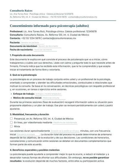 Consentimiento informado